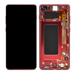 Samsung Ecran Samsung Galaxy S10 Plus (G975) Rouge + Châssis (Service Pack)