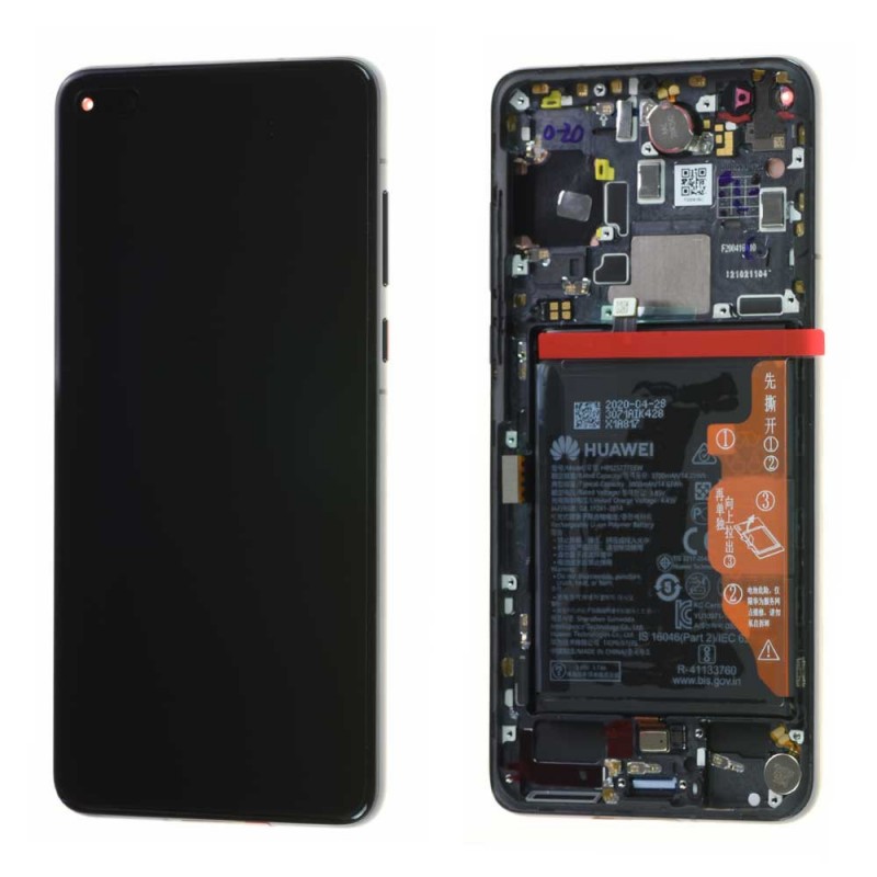 HUAWEI Ecran Huawei P40 Noir Sur Châssis + Batterie (Service Pack) HUAWEI Ecran Huawei P40 Noir Sur Châssis + Batterie (Service Pack)