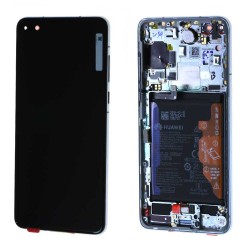HUAWEI Ecran Huawei P40 Argent Sur Châssis + Batterie (Service Pack)