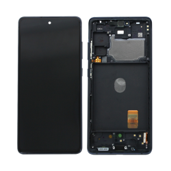 Samsung Ecran Samsung Galaxy S20 FE 4G/5G 2020 (G780/G781) + Châssis Blue/Noir (Service Pack)