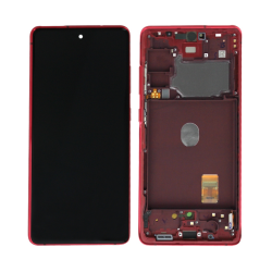 Samsung Ecran Samsung Galaxy S20 FE 4G/5G 2020 (G780/G781) + Châssis Rouge (Service Pack)