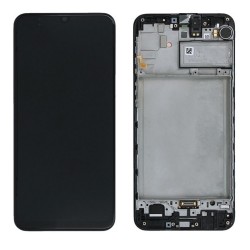 Samsung Ecran Samsung Galaxy M21 (M215) Noir + Châssis (Service Pack)