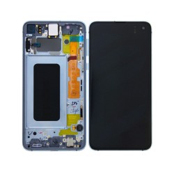 Samsung Ecran Samsung Galaxy S10E (G970) Prism Bleu Sur Châssis (Service Pack)
