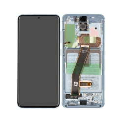 Samsung Ecran Samsung Galaxy S20 4G/5G (G980/G981) Bleu + Châssis (Service Pack)