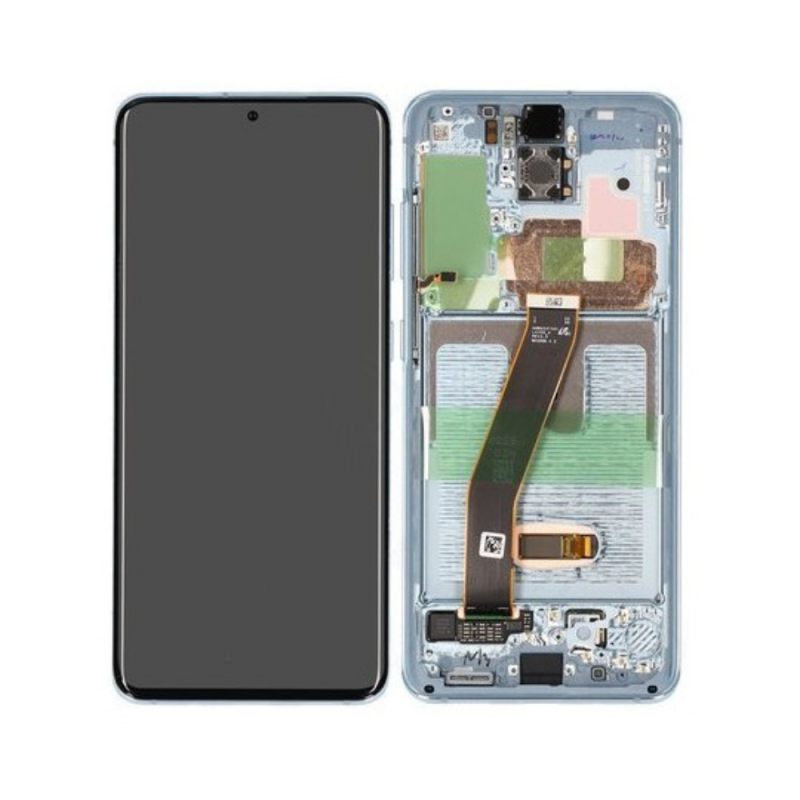 Samsung Ecran Samsung Galaxy S20 4G/5G (G980/G981) Bleu + Châssis (Service Pack) Samsung Ecran Samsung Galaxy S20 4G/5G (G980/G981) Bleu + Châssis (Service Pack)