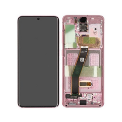 Samsung Ecran Samsung Galaxy S20 4G/5G (G980/G981) Rose + Châssis (Service Pack)