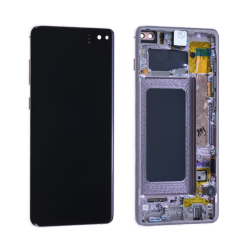 Samsung Ecran Samsung Galaxy S10 Plus (G975) Blanc Prisme + Châssis (Service Pack)