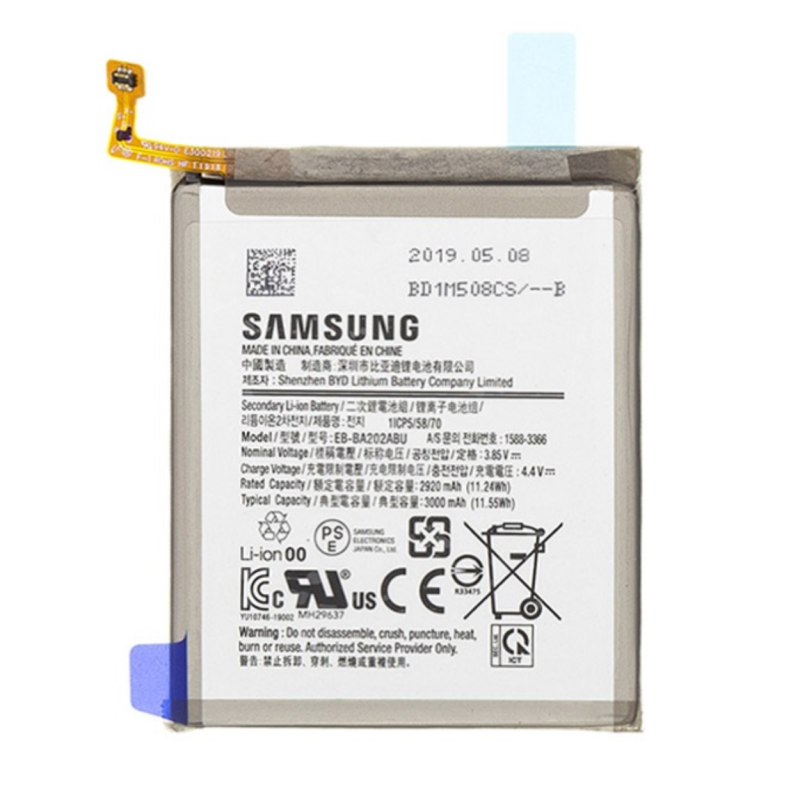 Samsung Batterie EB-BA202ABU Samsung Galaxy A20e (A202) (Service Pack) Samsung Batterie EB-BA202ABU Samsung Galaxy A20e (A202) (Service Pack)