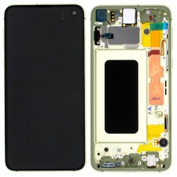 Samsung Ecran Samsung Galaxy S10E (G970) Jaune Sur Châssis (Service Pack)