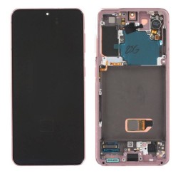 Samsung Ecran Samsung Galaxy S21 5G (G991) Phantom Pink + Châssis (Service Pack)