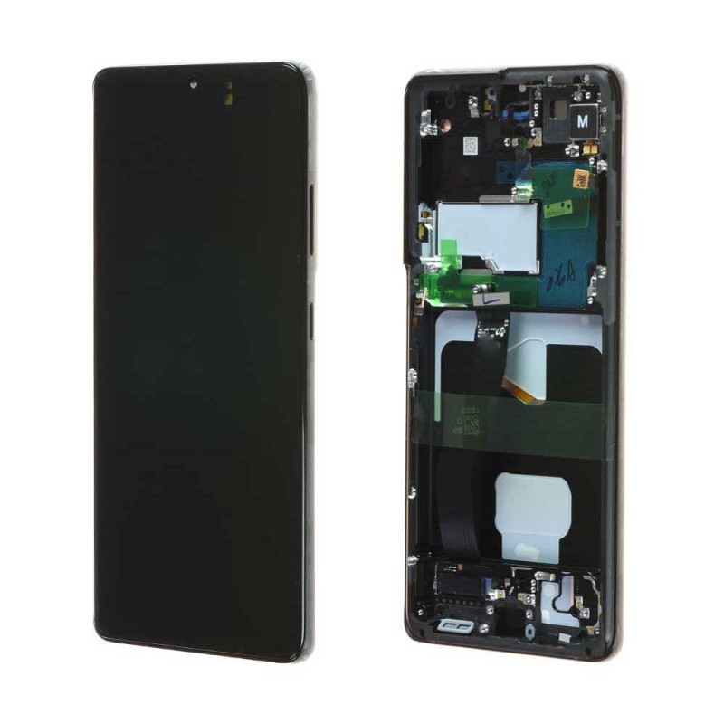 Samsung Ecran Samsung Galaxy S21 Ultra 5G (G998B) Noir + Châssis (Service Pack) Samsung Ecran Samsung Galaxy S21 Ultra 5G (G998B) Noir + Châssis (Service Pack)