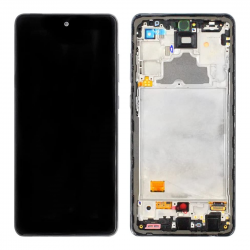 Samsung Ecran Samsung Galaxy A72 4G/5G (A725F/A726B) Noir + Châssis (Service Pack)
