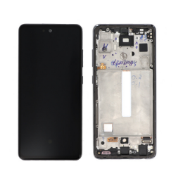 Samsung Ecran Samsung Galaxy A52S 5G (A528) Noir + Châssis (Service Pack)