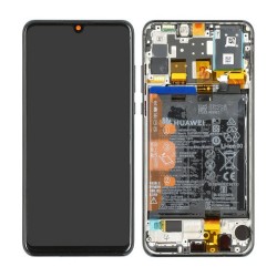 Ecran Huawei P30 Lite Noir Sur Châssis + Batterie (Service pack)