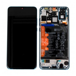 HUAWEI Ecran Huawei P30 Lite Bleu Sur Châssis + Batterie (Service pack)