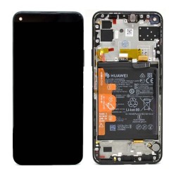 Ecran Huawei P40 Lite 5G Noir Sur Châssis + Batterie (Service pack)