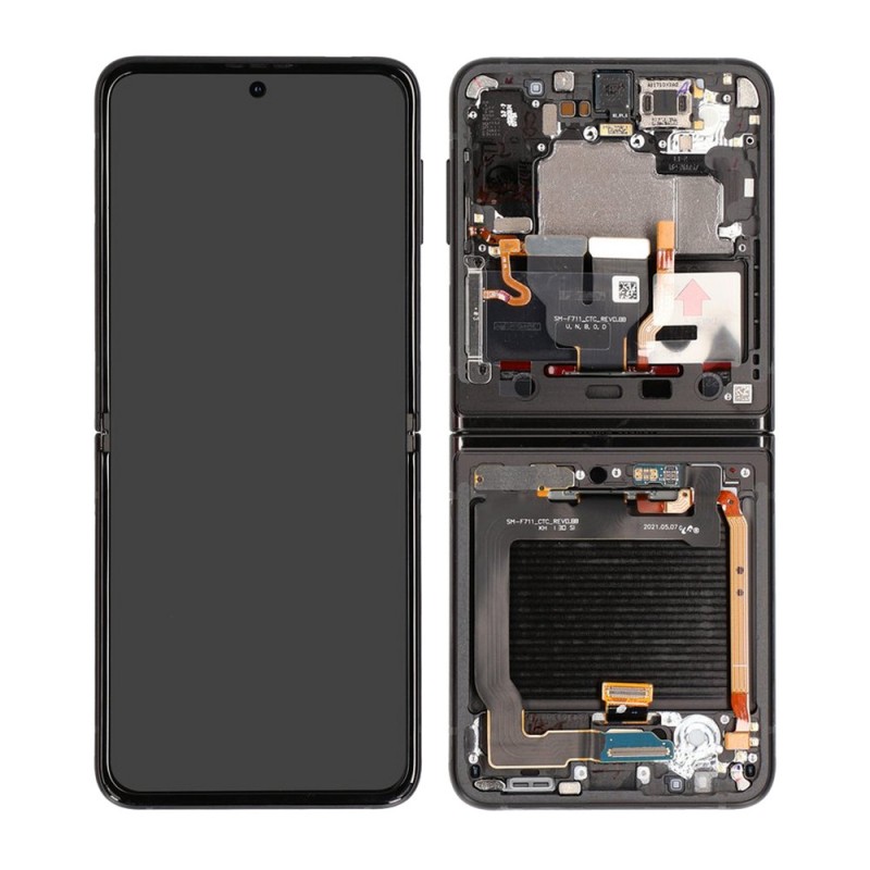Samsung Ecran Samsung Galaxy Z Flip 3 5G (F711) Noir + Châssis (Service Pack) Samsung Ecran Samsung Galaxy Z Flip 3 5G (F711) Noir + Châssis (Service Pack)