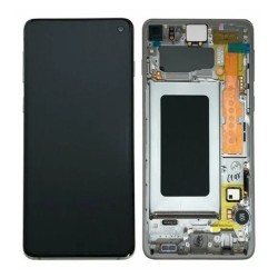 Samsung Ecran Samsung Galaxy S10 (G973) Prism Argent + Châssis (Service Pack)