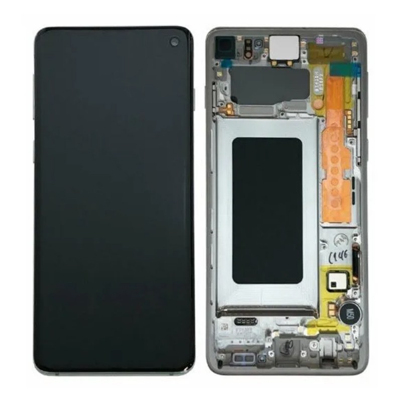 Samsung Ecran Samsung Galaxy S10 (G973) Prism Argent + Châssis (Service Pack) Samsung Ecran Samsung Galaxy S10 (G973) Prism Argent + Châssis (Service Pack)