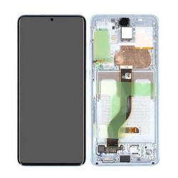 Samsung Ecran Samsung Galaxy S20 Plus 4G/5G (G985/G986) Bleu + Châssis (Service Pack)