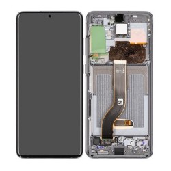 Samsung Ecran Samsung Galaxy S20 Plus 4G/5G (G985/G986) Gris + Châssis (Service Pack)