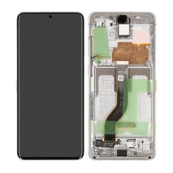Samsung Ecran Samsung Galaxy S20 Plus 4G/5G (G985/G986) Blanc + Châssis (Service Pack)