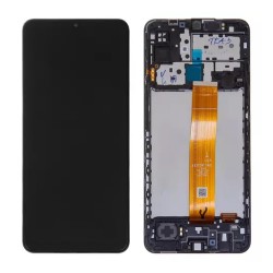 Samsung Ecran Samsung Galaxy M12 (M127) Noir + Châssis (Service Pack)