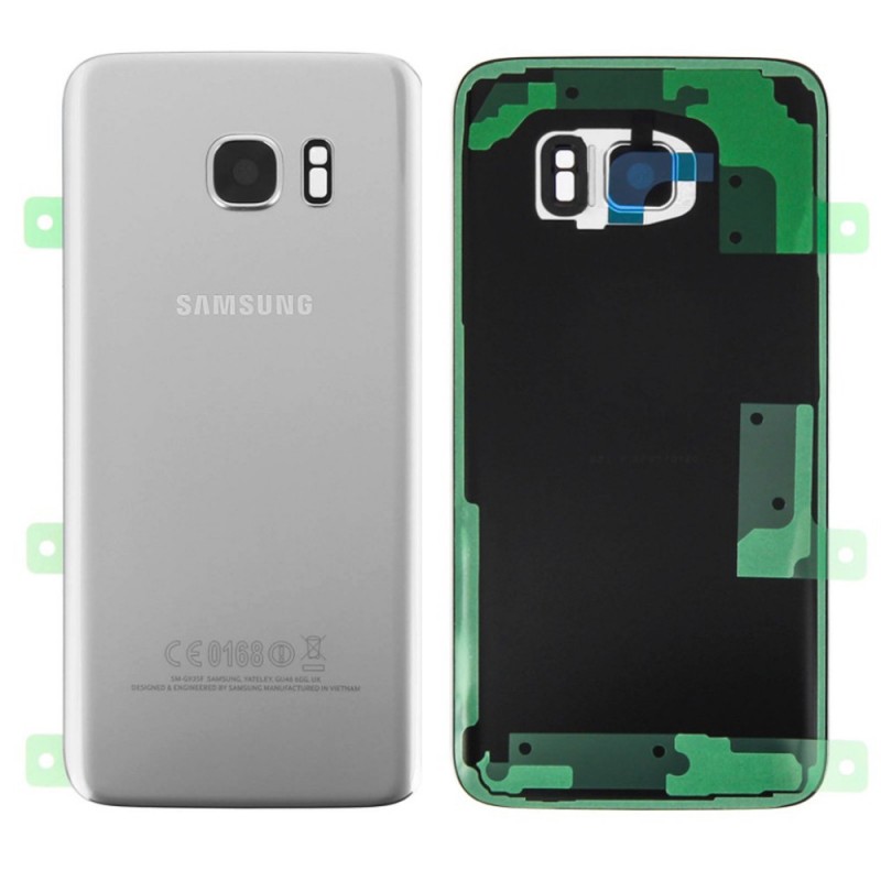 Vitre arrière Samsung Galaxy S7 Edge (G935F) Argent (Service Pack)