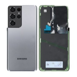 Samsung Vitre arrière Samsung Galaxy S21 Ultra 5G (G998B) Phantom Titanium (Service Pack)