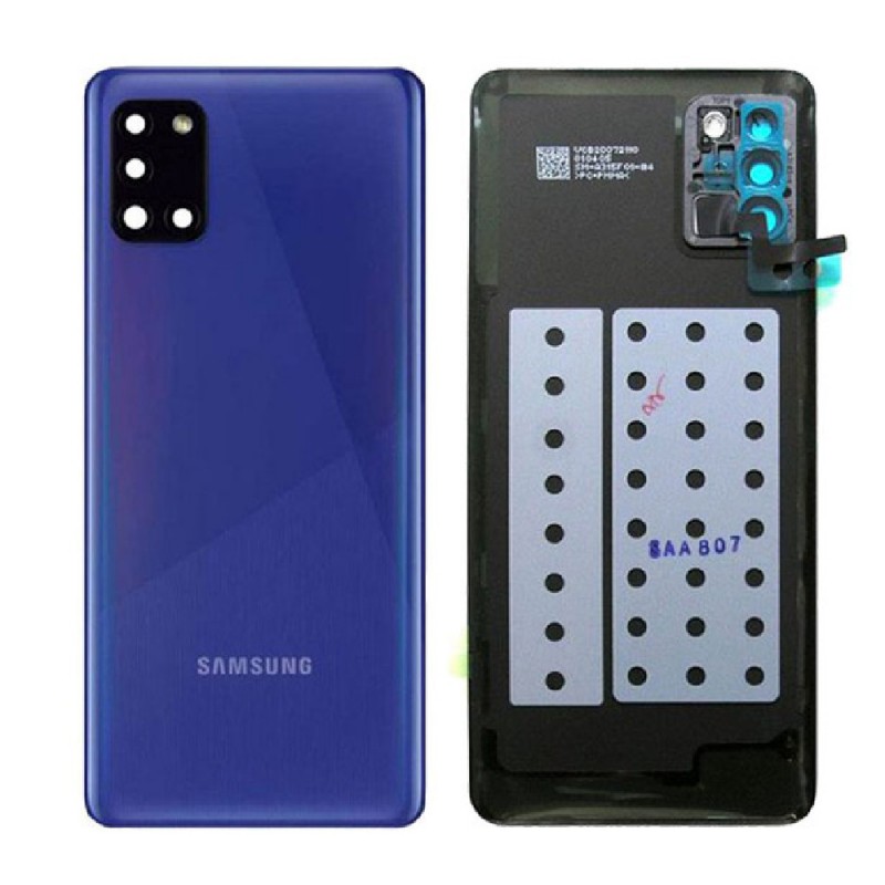 Vitre arrière Samsung Galaxy A31 (A315F) Bleu (Service Pack)