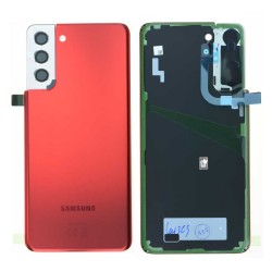 Samsung Vitre arrière Samsung Galaxy S21 Plus (G996B) Phantom Rouge (Service Pack)