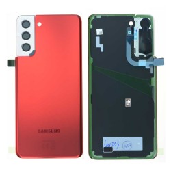 Vitre arrière Samsung Galaxy S21 Plus (G996B) Phantom Rouge (Service Pack)