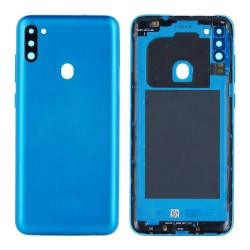 Vitre arrière Samsung Galaxy M11 (M115F) Bleu (Service Pack)