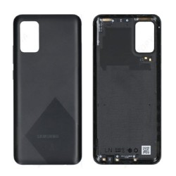 Vitre arrière Samsung Galaxy A02S (A025G) Noir (Service Pack)
