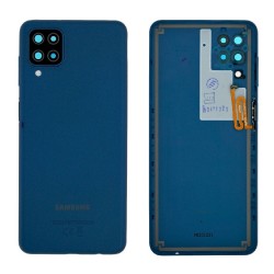 Samsung Vitre arrière Samsung Galaxy A12 (A125F) Bleu (Service Pack)