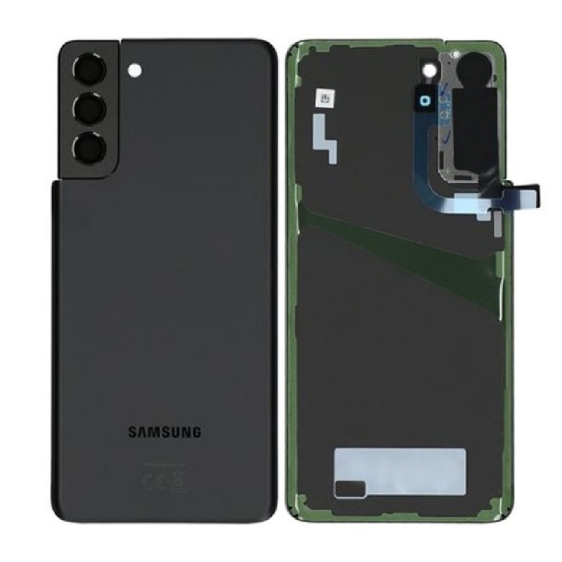 Vitre arrière Samsung Galaxy S21 Plus (G996B) Phantom Noir (Service Pack)