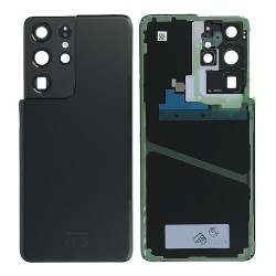 Samsung Vitre arrière Samsung Galaxy S21 Ultra 5G (G998B) Phantom Noir (Service Pack)