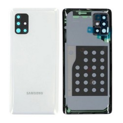 Vitre arrière Samsung Galaxy A51 5G (A516F) Prism Blanc (Service Pack)