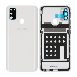 Samsung Vitre arrière Samsung Galaxy M30S (M307F) Blanc (Service Pack)