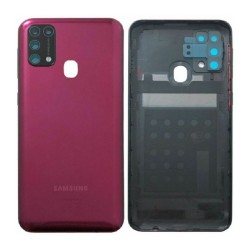 Vitre arrière Samsung Galaxy M31 (M315F) Prism Rouge (Service Pack)