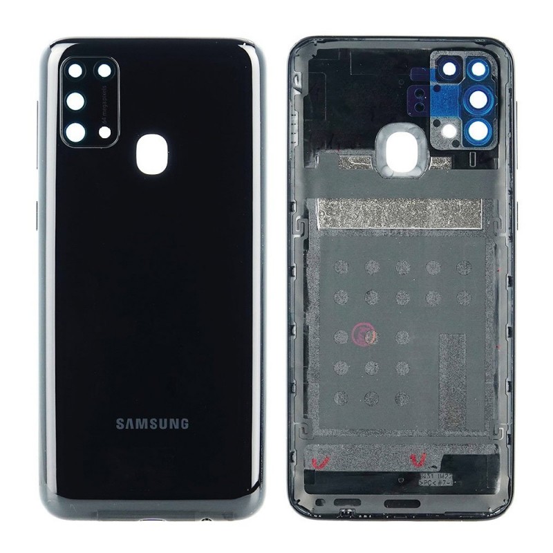 Vitre arrière Samsung Galaxy M31 (M315F) Prism Noir (Service Pack)