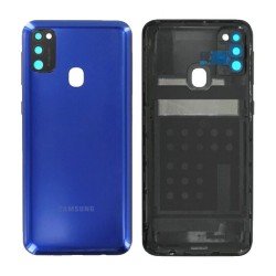 Vitre arrière Samsung Galaxy M21 (M215) Minuit Bleu (Service Pack)