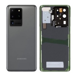 Samsung Vitre arrière Samsung Galaxy S20 Ultra 4G/5G (G988F/G988B) Gris (Service Pack)