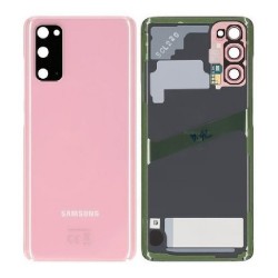 Samsung Vitre arrière Samsung Galaxy S20 4G/5G (G980F/G981B) Rose (Service Pack)