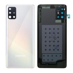 Samsung Vitre arrière Samsung Galaxy A51 (A515F) Prism Blanc (Service Pack)