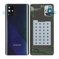 Vitre arrière Samsung Galaxy A71 (A715F) Noir (Service Pack)
