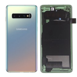 Samsung Vitre arrière Samsung Galaxy S10 (G973F) Argent (Service Pack)