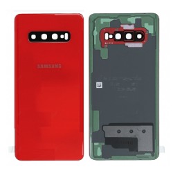 Vitre arrière Samsung Galaxy S10 Plus (G975F) Rouge (Service Pack)