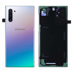 Samsung Vitre arrière Samsung Galaxy Note 10 (N970) Argent (Service Pack)
