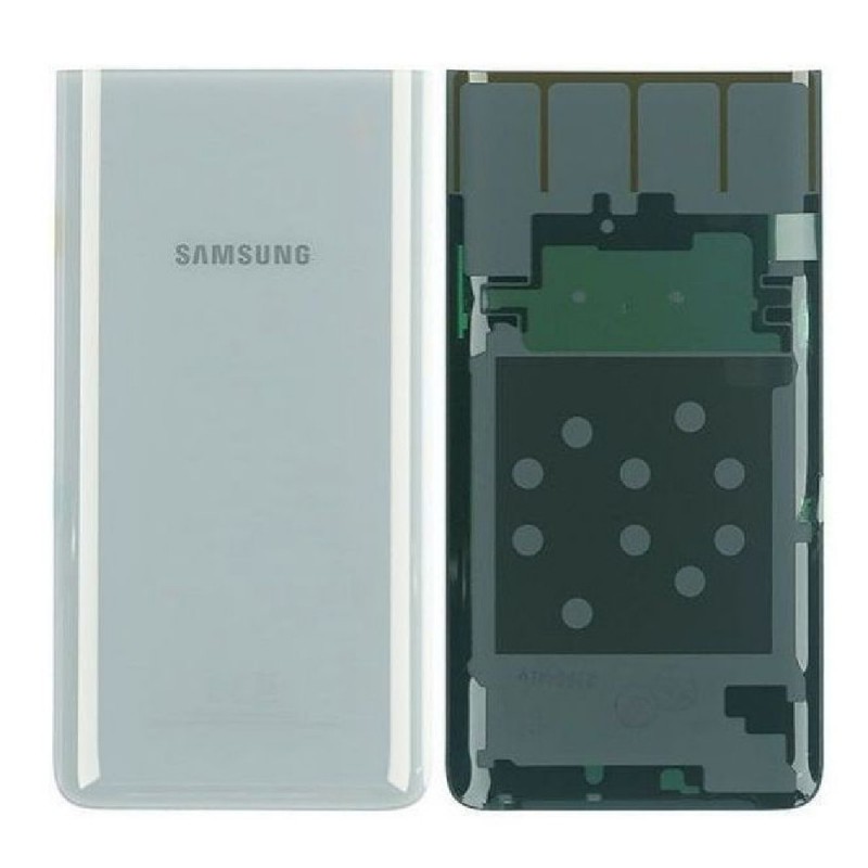 Samsung Vitre arrière Samsung Galaxy A80 (A805F) Argent (Service Pack)